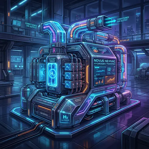 Futuristic Hydrogen HVAC System Design