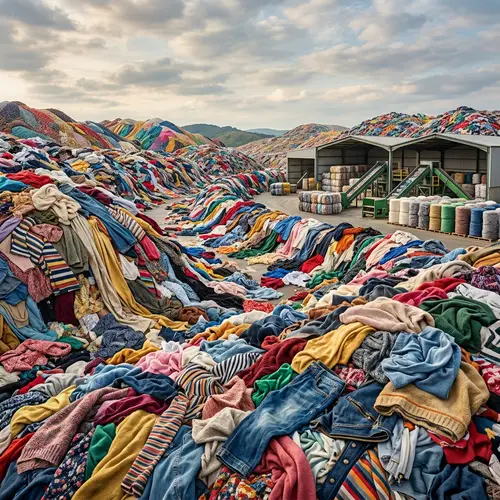 Vibrant Textile Waste Art: Embrace Recycling