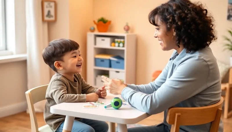 Warm Therapy Room for Child Speech Therapy