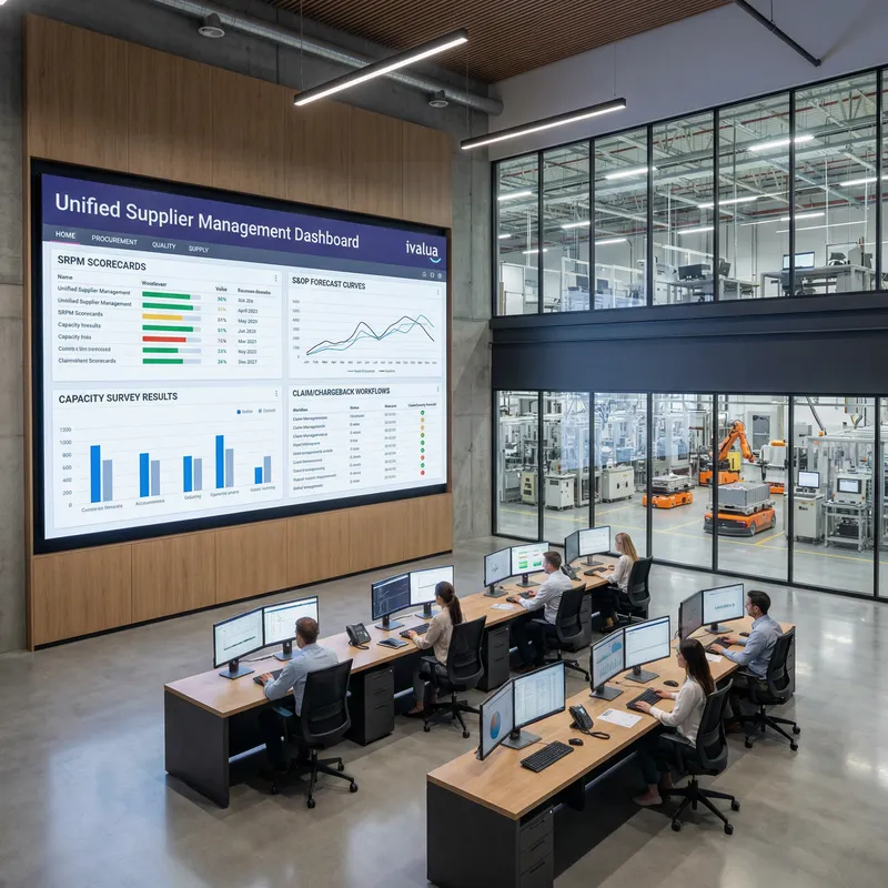 EV Battery Gigafactory Control Room Overview
