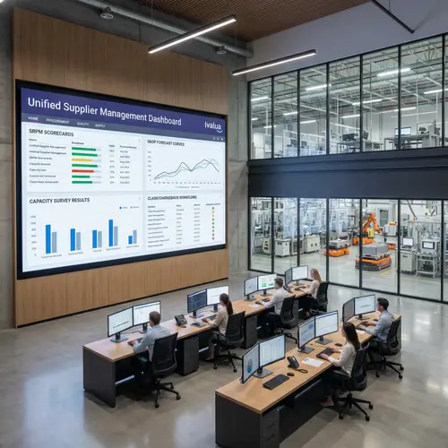 EV Battery Gigafactory Control Room Overview