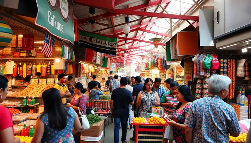 Vibrant Mexican Market: A Hub of Activity Vibrant Mexican Market: A Hub of Activity