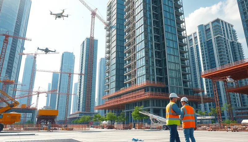 Futuristic Construction Site of 2025