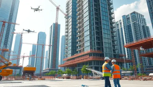 Futuristic Construction Site of 2025