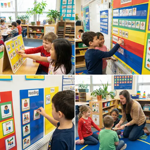 Engaging Classroom Scenes with Visual Schedules