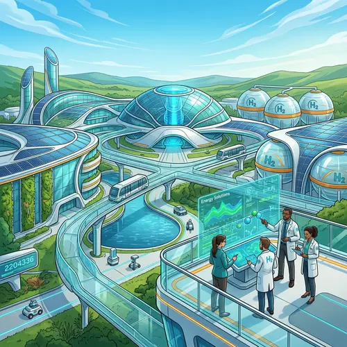 Innovative Hydrogen Energy Facility | Eco-Futurism Design