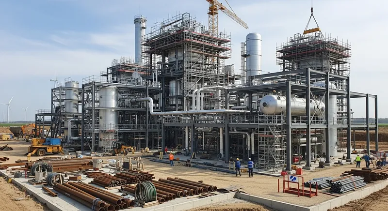 Green Hydrogen Plant Under Construction