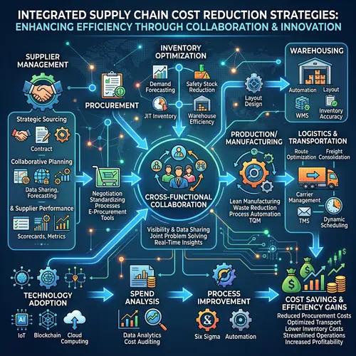 Intricate Supply Chain Diagram for Cost Reduction