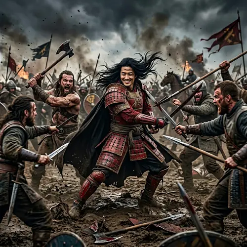 Crimson Warrior Evading Attacks with Unrivaled Confidence