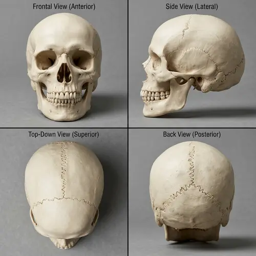 Realistic Human Skulls Collection | Various Angles