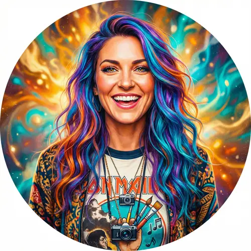 EvitaRadiance - Vibrant Female Profile Picture for TikTok