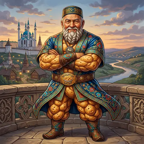 Tatar Superhero: Wise & Powerful Baurask Elemental Warrior