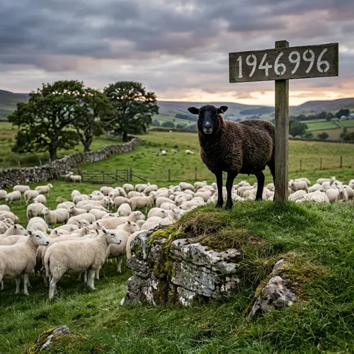 Black Sheep Standing Out: Embrace Uniqueness