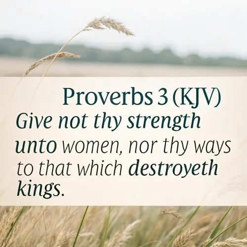Proverbs 31:3 - A Call for Strength and Wisdom