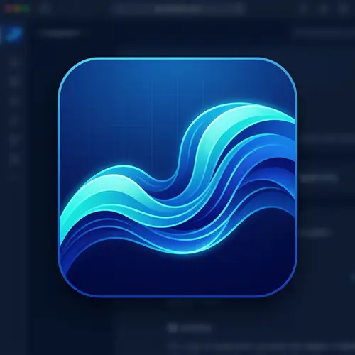 Abstract Wave Design Icon - Modern & Sleek