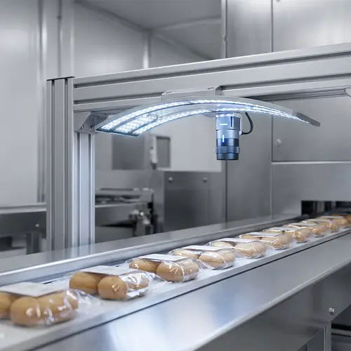 Efficiency and Innovation in Machine Vision Solutions | Food Conveyor System