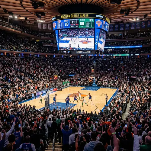 Packed Basketball Arena - Exciting Game Atmosphere