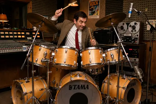 Mr. Bean Rocks the 1980s: Drum Session in Studio