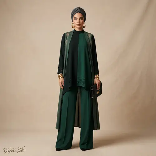 Contemporary Fashion Design with Arabic Flair