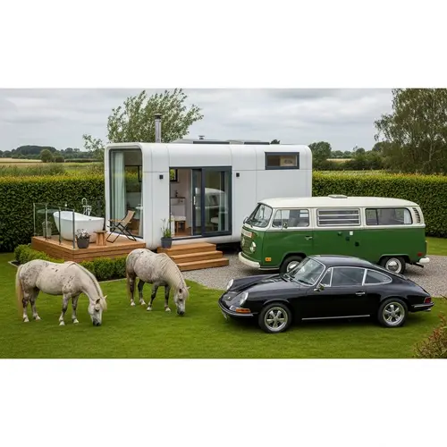 Futuristic Tiny House with Terrace & Garden