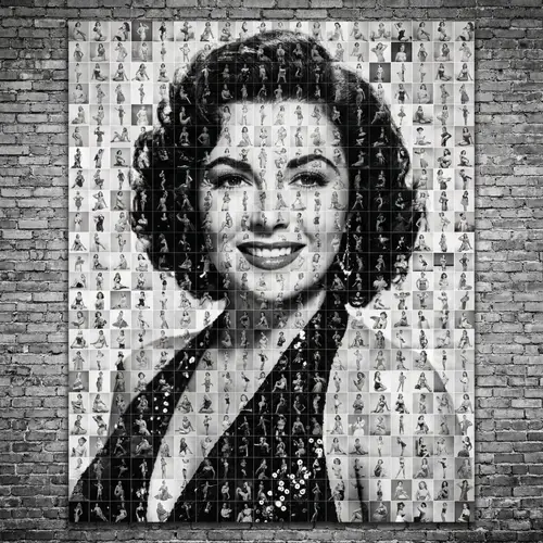 Vintage Pin-up Girls Mosaic with Marilyn Monroe