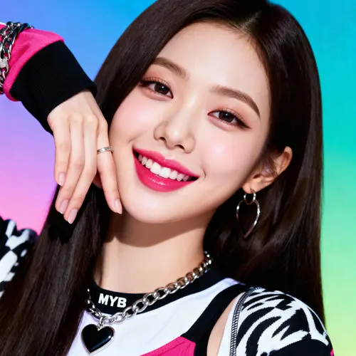 Stunning K-Pop Idol with Heart-Shaped Lips