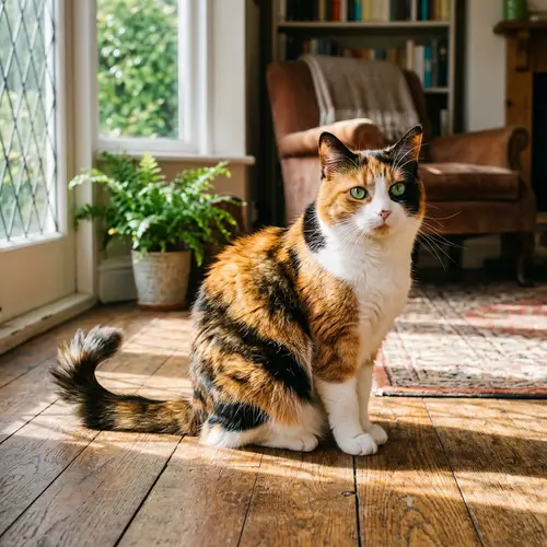 Elegant Calico Adult Cat | Groomed, Agile & Curious