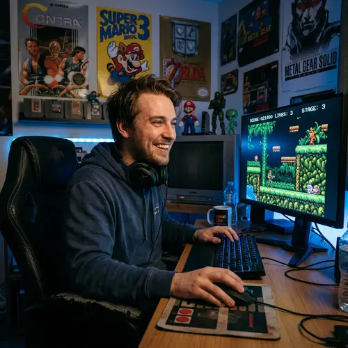 25-Year-Old Gamer Revisits Contra After 10 Years