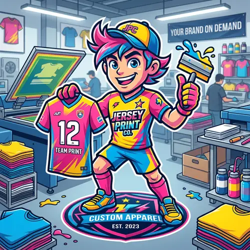 Colorful Mascot Design for Jersey Printing