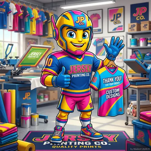 Vibrant Jersey Printing Mascot Design
