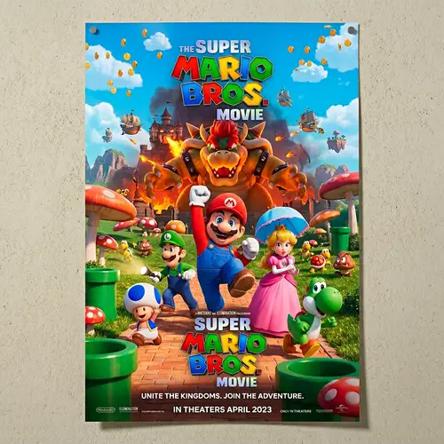 Super Mario Movie Poster | Classic Characters and Adventure