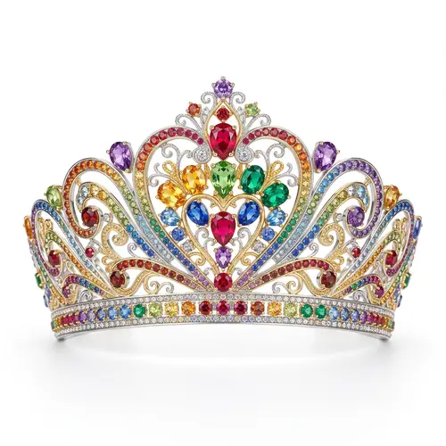 Elegant Rainbow Crown - LGBTQ+ Tiara