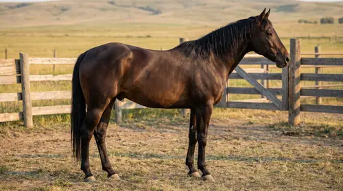 Elegant Dark Bay Stallion Photography
