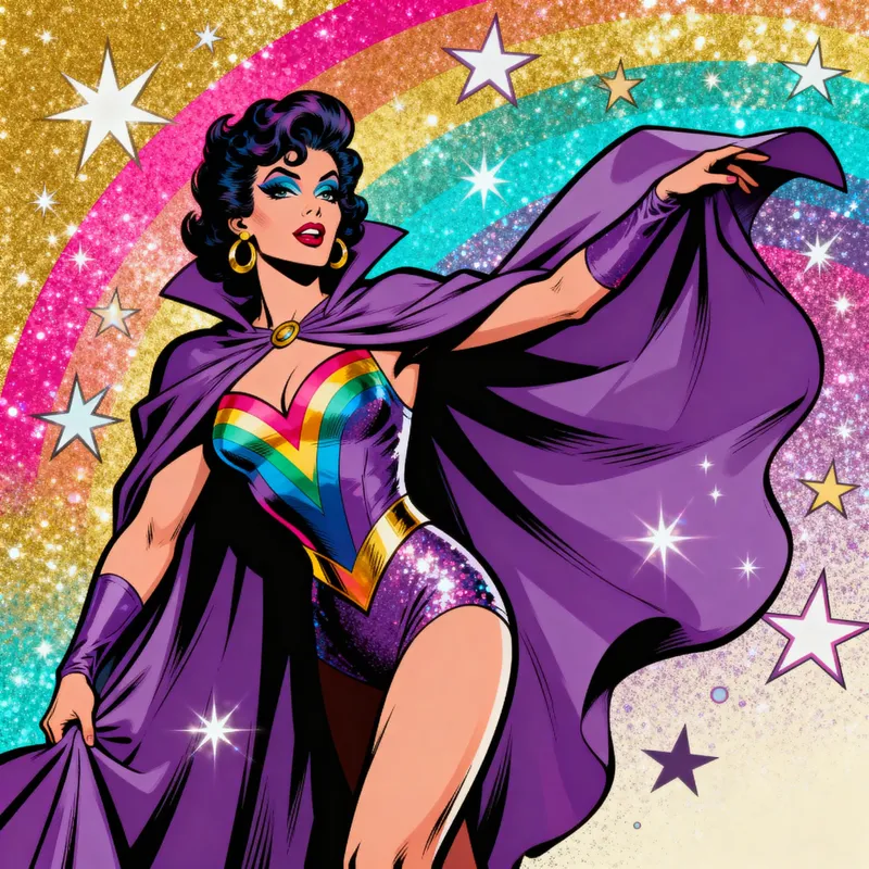 Fabulous 1960s LGBTQ+ Superhero Comic Character