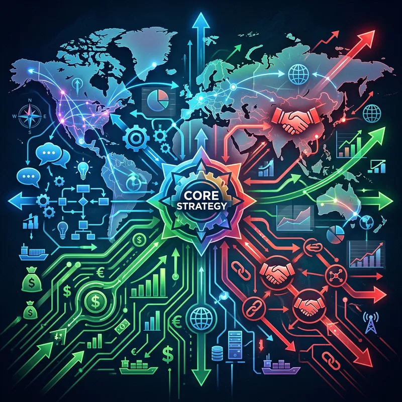 Vibrant Abstract Image | International Business Strategy Framework