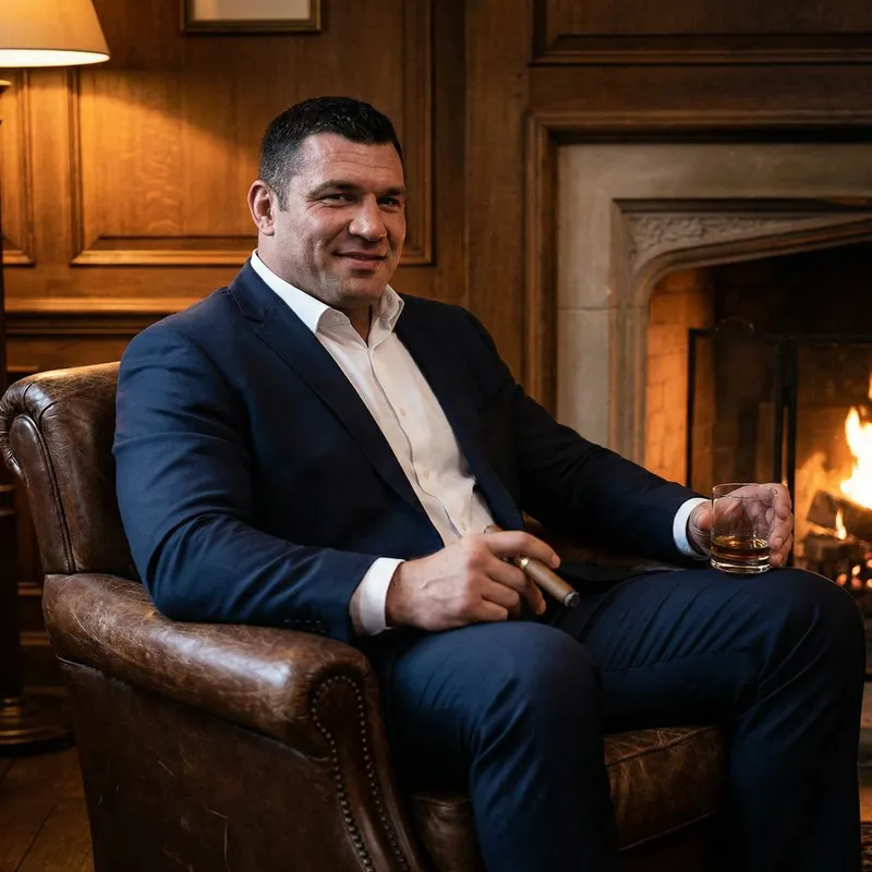 Andrew Tate | Stylish Man Enjoying Cigar Andrew Tate | Stylish Man Enjoying Cigar