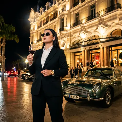 Empowered Ukrainian Woman at Hotel de Paris, Monaco