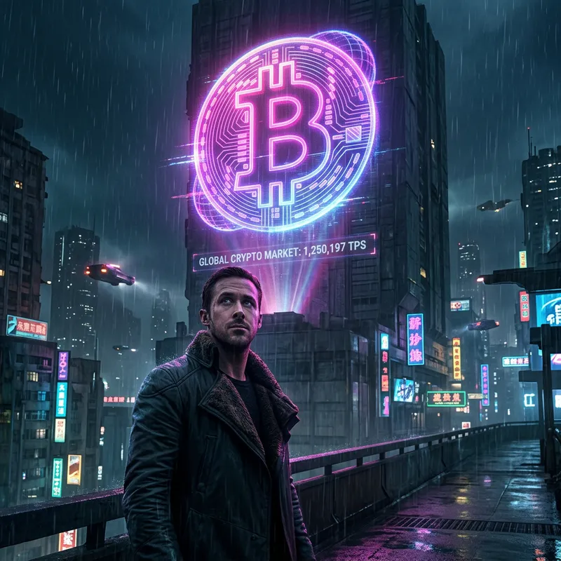 Ryan Gosling Meets Cryptocurrency Icon in Runner Scene Ryan Gosling Meets Cryptocurrency Icon in Runner Scene
