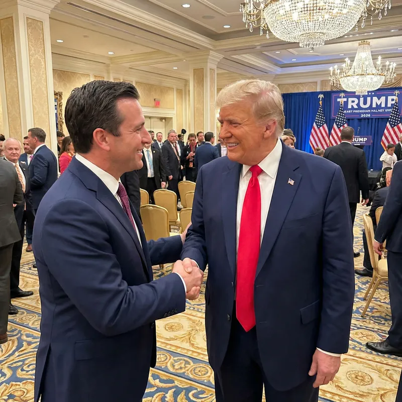 Photo with Donald Trump Shaking Hands