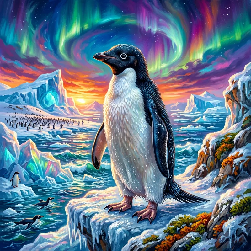 Highly Detailed Penguin Digital Painting - Artstation Masterpiece