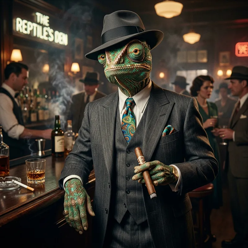 Chameleon Noir Gangster - Intriguing Spectacle