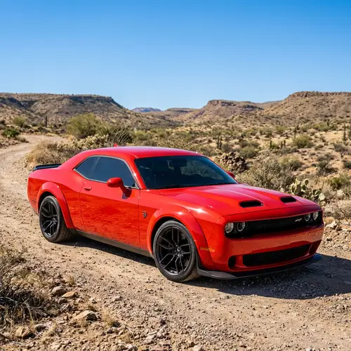 Iconic Hellcat Car | Speed & Performance in Fiery Red