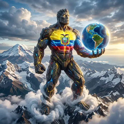 Colossal Titan Embodying the Spirit of Ecuador