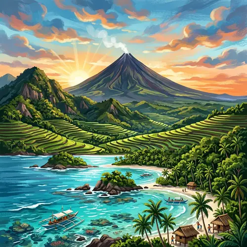 Digital Art of Philippine Islands and Natural Wonders