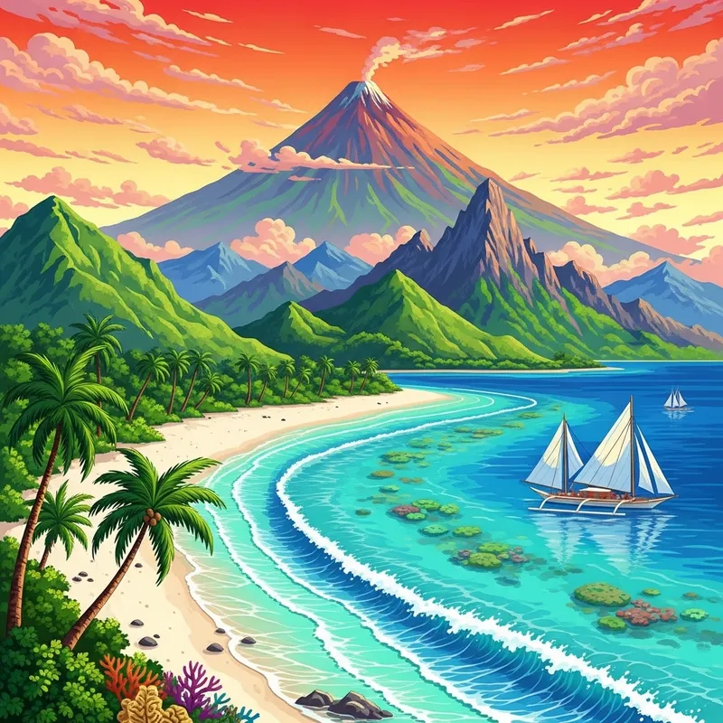 Digital Art of Philippine Islands and Natural Wonders Digital Art of Philippine Islands and Natural Wonders