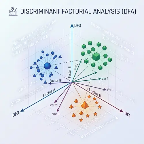 Discriminant Factorial Analysis: Mathematical Representation