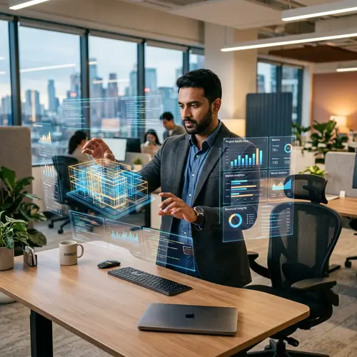 Cutting-Edge Augmented Reality Technology in Modern Workspace