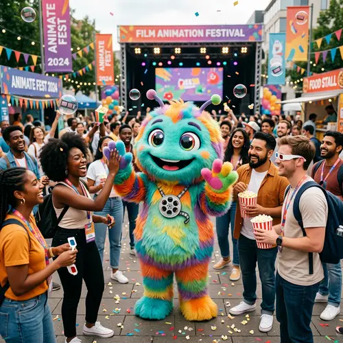 Cheerful Film Animation Festival Mascot