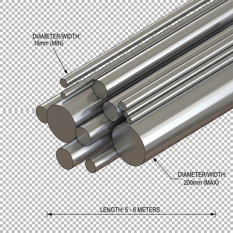 Steel Hot Rolled Round Bars | 16mm - 200mm Diameter