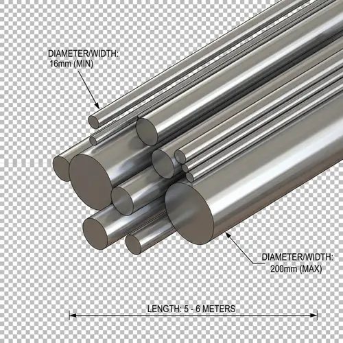 Steel Hot Rolled Round Bars | 16mm - 200mm Diameter